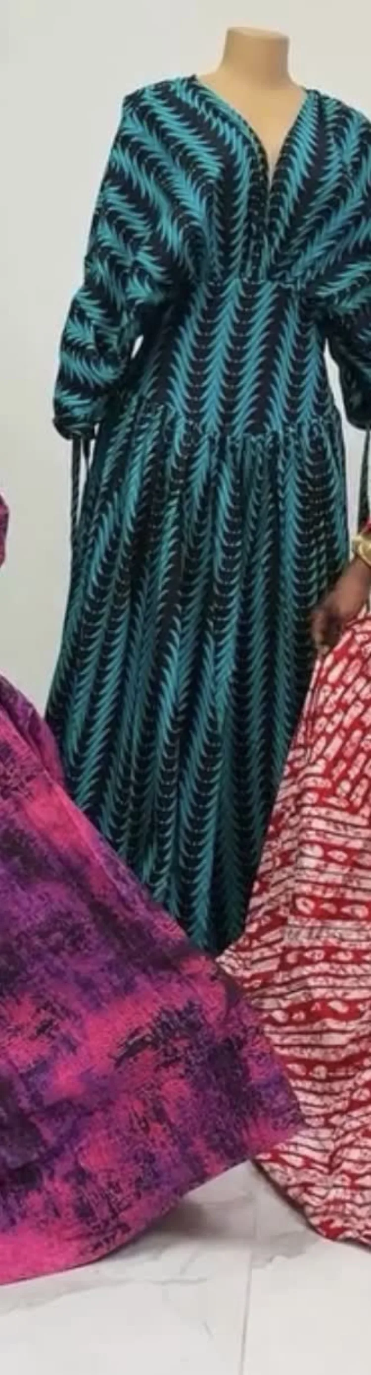 Emerald Feather Kaftan